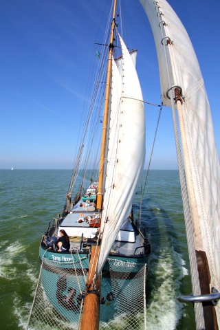 het schip onder zeil